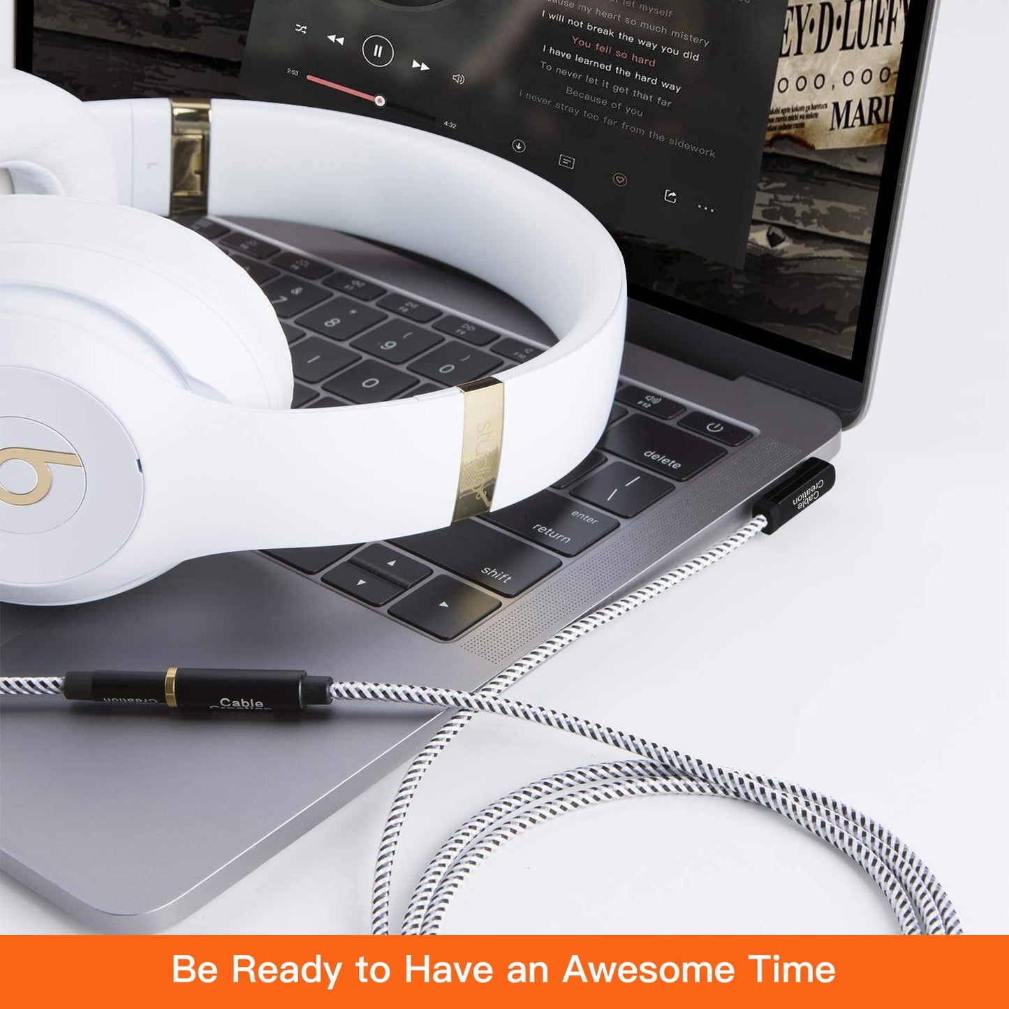 Headphone Extension Cable 15FT, 3.5Mm Audio Extension Cord | 90-Degree Right Angle Male to Female Aux Extender Stereo Audio Cable Nylon Braided for Smartphones, Media Player, 4.5M