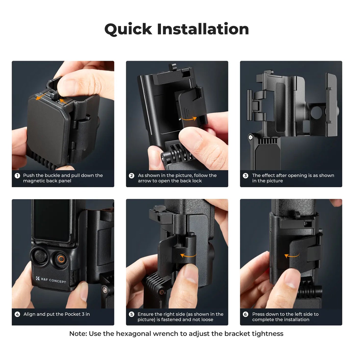 K&F CONCEPT Camera Magnetic Mount Stand - Compatible with Xtra Muse, Pocket 3/XTRA; Desktop Support Base Bracket, Multi-Function Suction Expansion Adapter Frame Accessory, Cam, Digital Camera