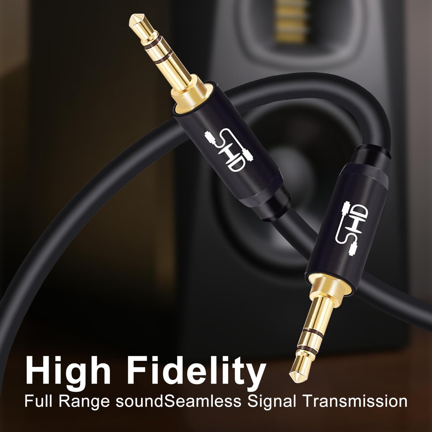 Aux Cable, 3.5Mm Audio Cable Aux for Car Auxiliary Audio Stereo Cable 3.5Mm Cord Premium Sound Dual Shielded with Gold Plated Connectors-20Feet