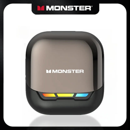 Monster XT05 Gaming Wireless Earbuds Bluetooth 5.4 Earphones, Supports App Control in Ear Earbuds,Waterproof Wireless Earphones, Suitable for Office, Sports, Study and Audio Calls, Built in Microphone, Gaming Bluetooth Headphones Smallest