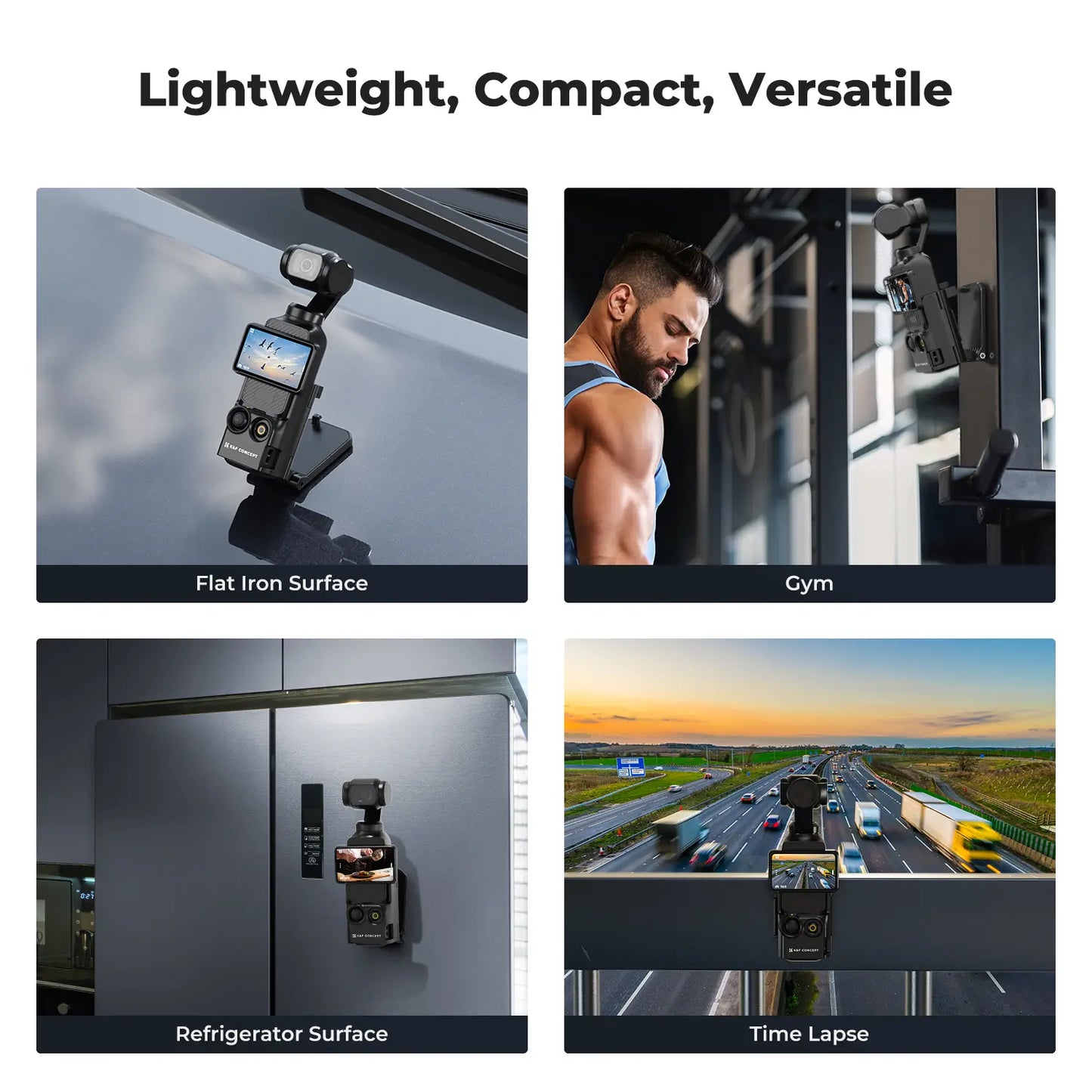 K&F CONCEPT Camera Magnetic Mount Stand - Compatible with Xtra Muse, Pocket 3/XTRA; Desktop Support Base Bracket, Multi-Function Suction Expansion Adapter Frame Accessory, Cam, Digital Camera