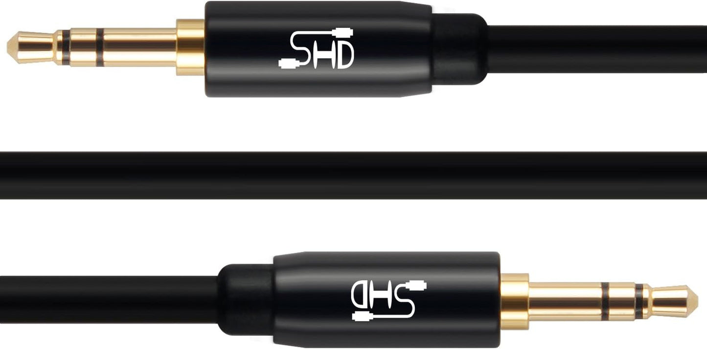 Aux Cable, 3.5Mm Audio Cable Aux for Car Auxiliary Audio Stereo Cable 3.5Mm Cord Premium Sound Dual Shielded with Gold Plated Connectors-20Feet