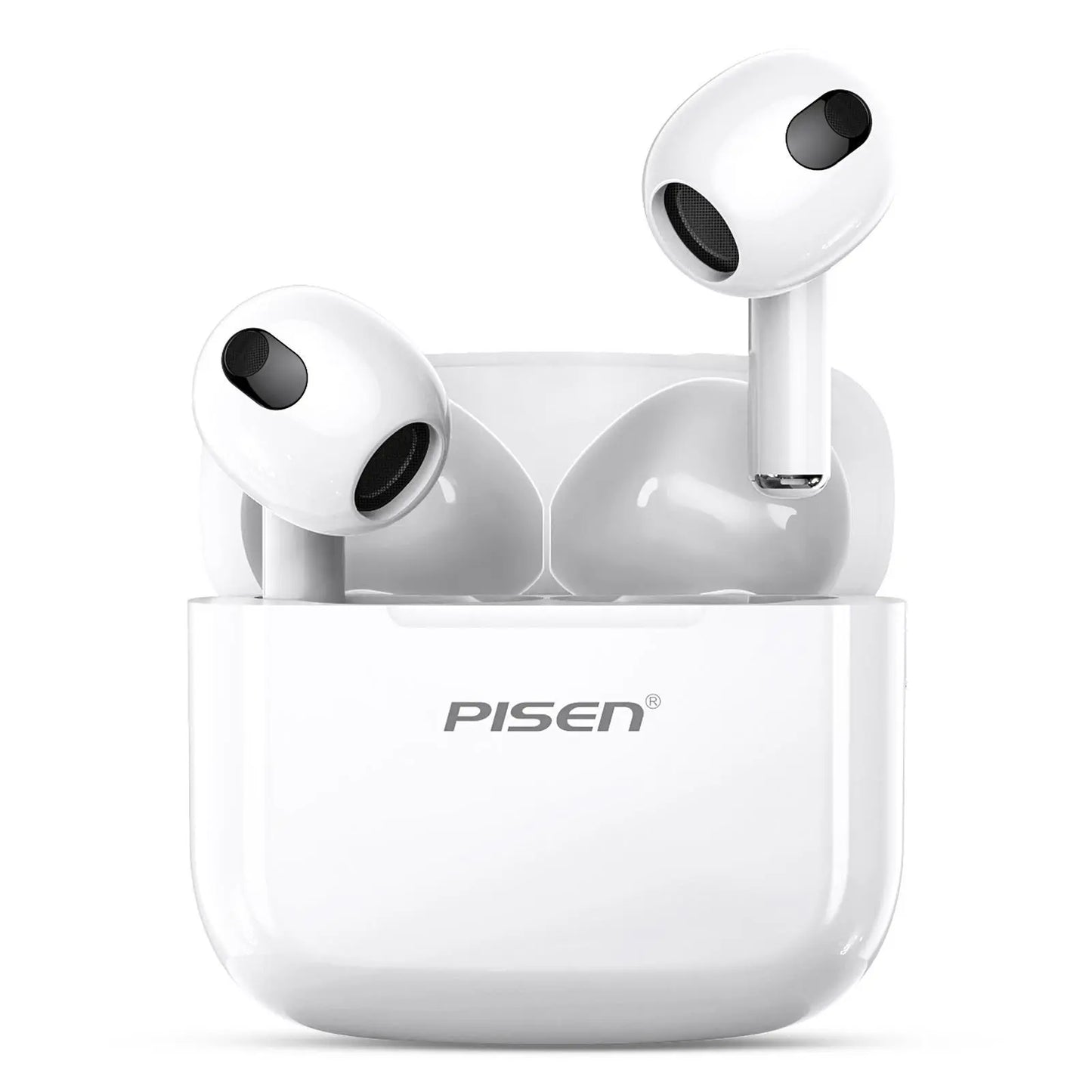 PISEN P1 Wireless Bluetooth Earbuds - Long Battery, Low Delay, HD Call, Hifi Suitable for Apple and Android, Built-In Microphone Audio Headphone