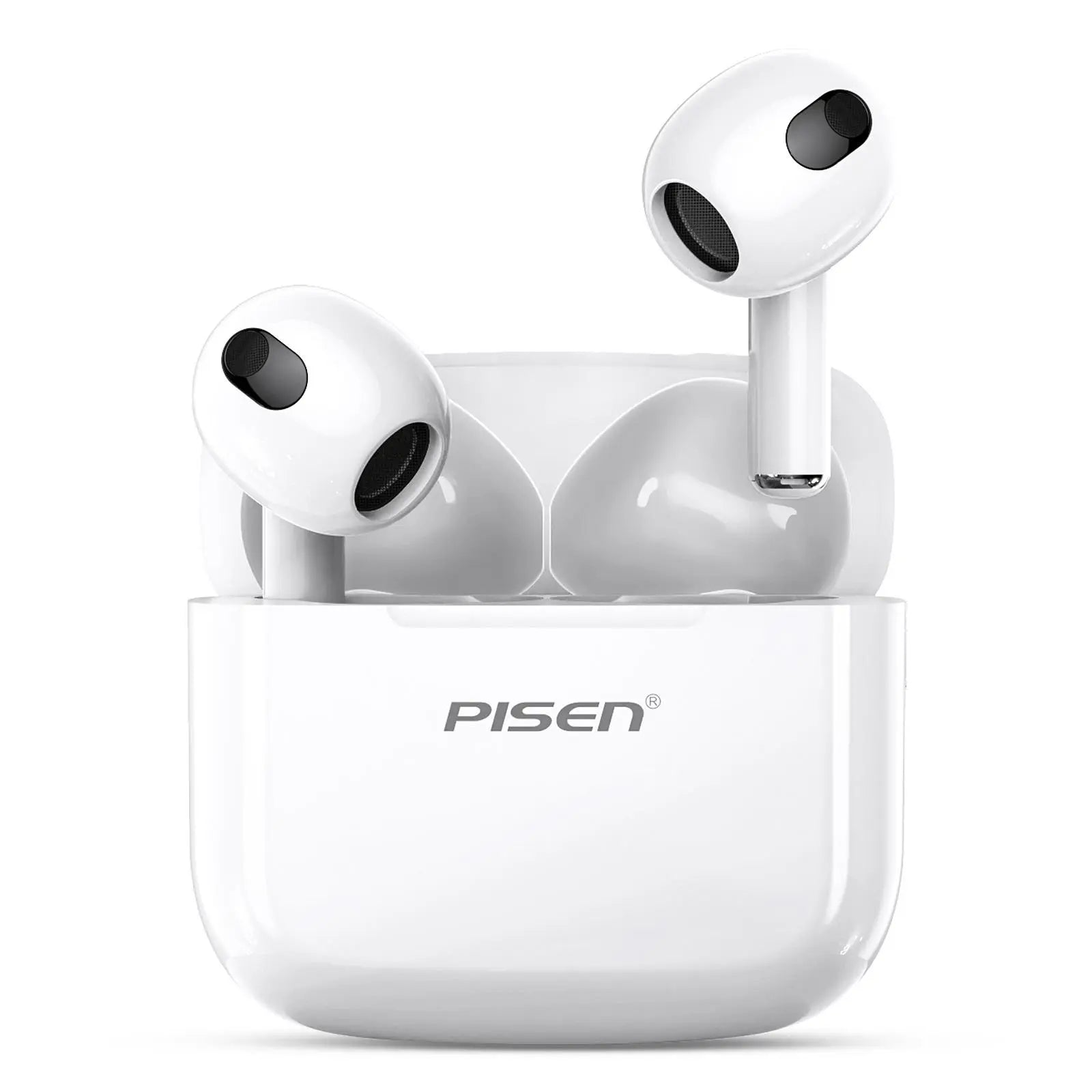 PISEN P1 Wireless Bluetooth Earbuds - Long Battery, Low Delay, HD Call, Hifi Suitable for Apple and Android, Built-In Microphone Audio Headphone