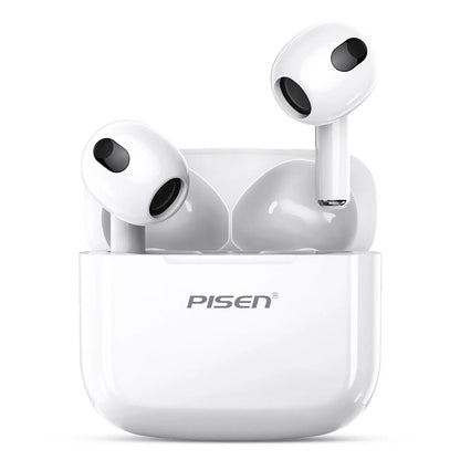 PISEN P1 Wireless Bluetooth Earbuds - Long Battery, Low Delay, HD Call, Hifi Suitable for Apple and Android, Built-In Microphone Audio Headphone