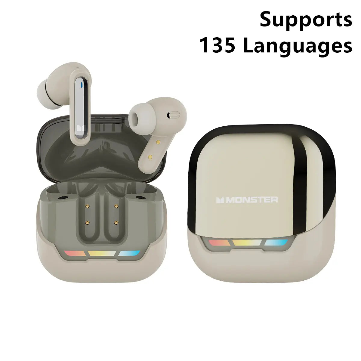 Monster XT05 Gaming Wireless Earbuds Bluetooth 5.4 Earphones, Supports App Control in Ear Earbuds,Waterproof Wireless Earphones, Suitable for Office, Sports, Study and Audio Calls, Built in Microphone, Gaming Bluetooth Headphones Smallest
