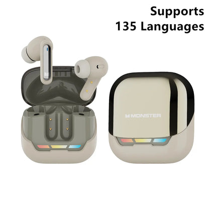 Monster XT05 Gaming Wireless Earbuds Bluetooth 5.4 Earphones, Supports App Control in Ear Earbuds,Waterproof Wireless Earphones, Suitable for Office, Sports, Study and Audio Calls, Built in Microphone, Gaming Bluetooth Headphones Smallest