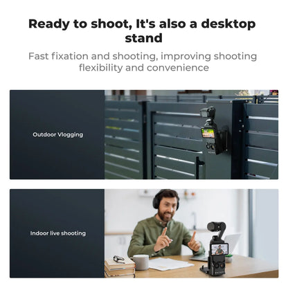 K&F CONCEPT Camera Magnetic Mount Stand - Compatible with Xtra Muse, Pocket 3/XTRA; Desktop Support Base Bracket, Multi-Function Suction Expansion Adapter Frame Accessory, Cam, Digital Camera