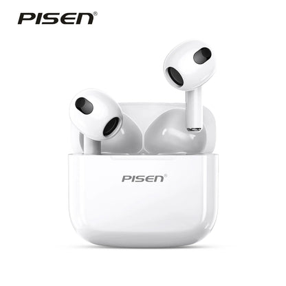 PISEN P1 Wireless Bluetooth Earbuds - Long Battery, Low Delay, HD Call, Hifi Suitable for Apple and Android, Built-In Microphone Audio Headphone