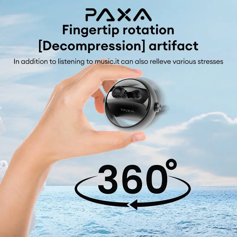 PAXA Ctbuds 2-In-1 Dual Earbuds Wireless Headphones with Bluetooth 6.0, In-Ear & Clip-On Design, Stable Connection, IPX5 Waterproof & Dust Resistant, Lightweight Comfortable Fit, Wireless Earbuds for Music & Calls, Compatible with Android & Ios