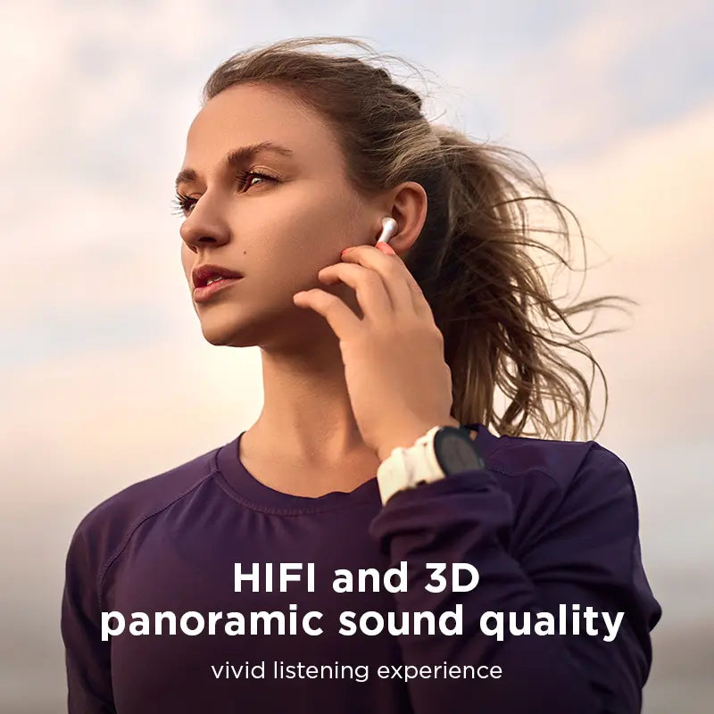 PISEN P1 Wireless Bluetooth Earbuds - Long Battery, Low Delay, HD Call, Hifi Suitable for Apple and Android, Built-In Microphone Audio Headphone