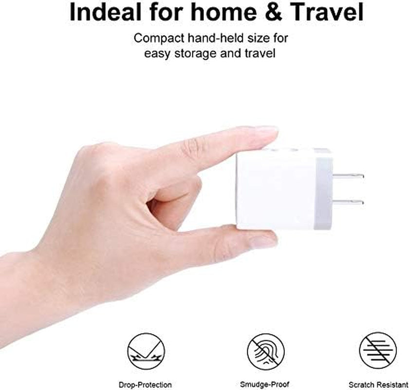 USB Charging Plug, Wall Charger Adapter,  3Pack Universal Travel 3.1A | 3Muti Port Fast Charging Block Compatible with Iphone 17 16 15 14 13 SE 12Pro, Samsung Galaxy S26 S25 S24 S23 Ultra, Google