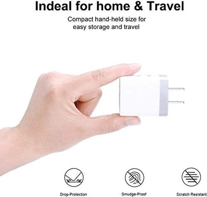 USB Charging Plug, Wall Charger Adapter,  3Pack Universal Travel 3.1A | 3Muti Port Fast Charging Block Compatible with Iphone 17 16 15 14 13 SE 12Pro, Samsung Galaxy S26 S25 S24 S23 Ultra, Google