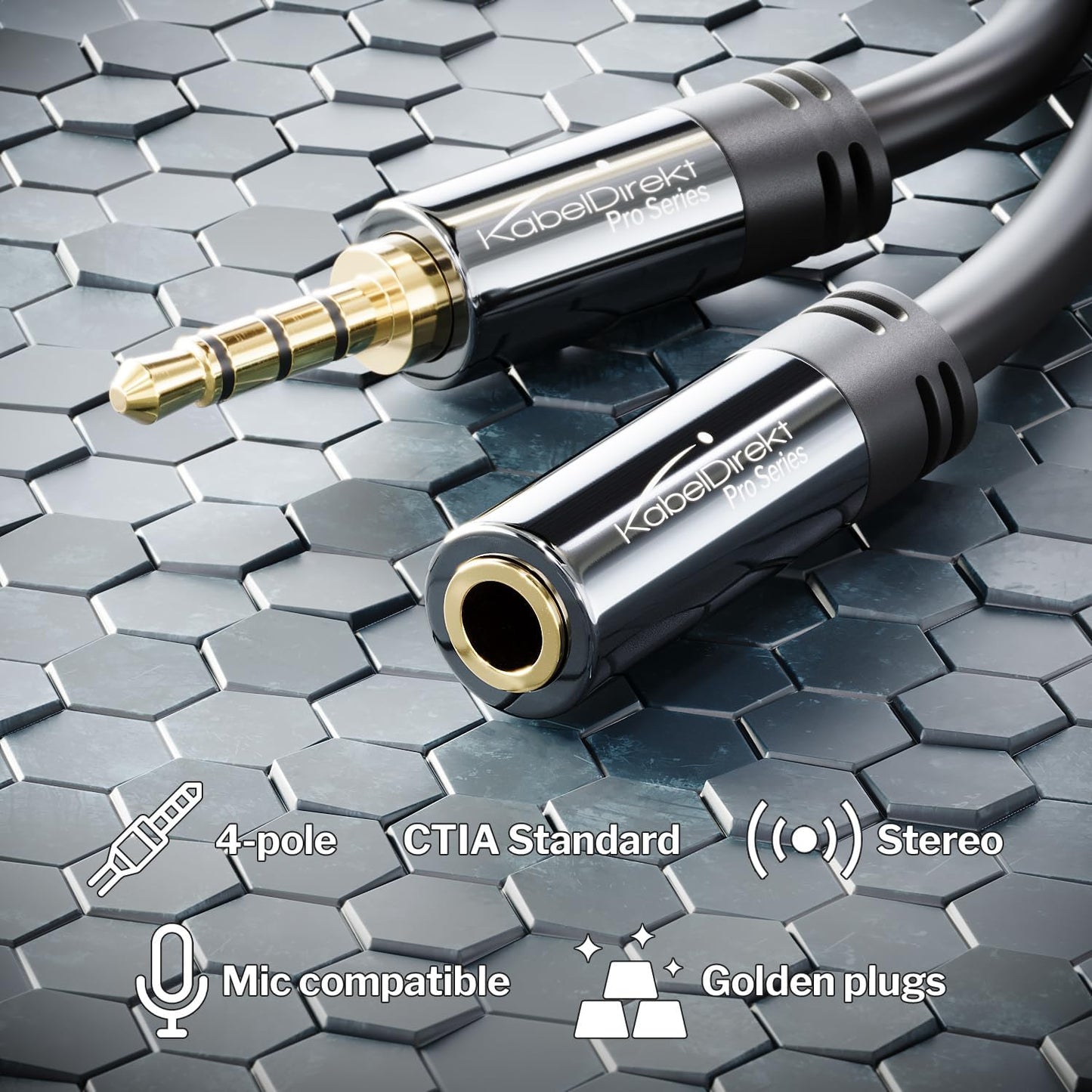 – Headset 3.5Mm Extension Cable – 6Ft | Our Ctia-Standard Headset Extension Cable with 3.5Mm/Aux Connectors (Male to Female) Transmits Audio Signals in Brilliant