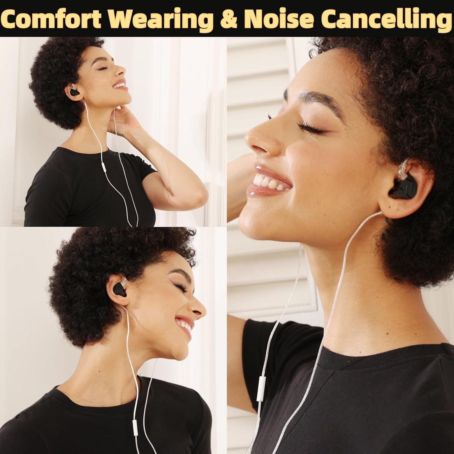 KZ ZSN PRO X in Ear Monitor Headphones Gaming Earbuds, High Fidelity Wired Earbuds, Hybrid Dual Driver IEMS Earphones with 1BA 1DD Detachable Tangle-Free Cable for Computer Tablet (Gold, without Mic)