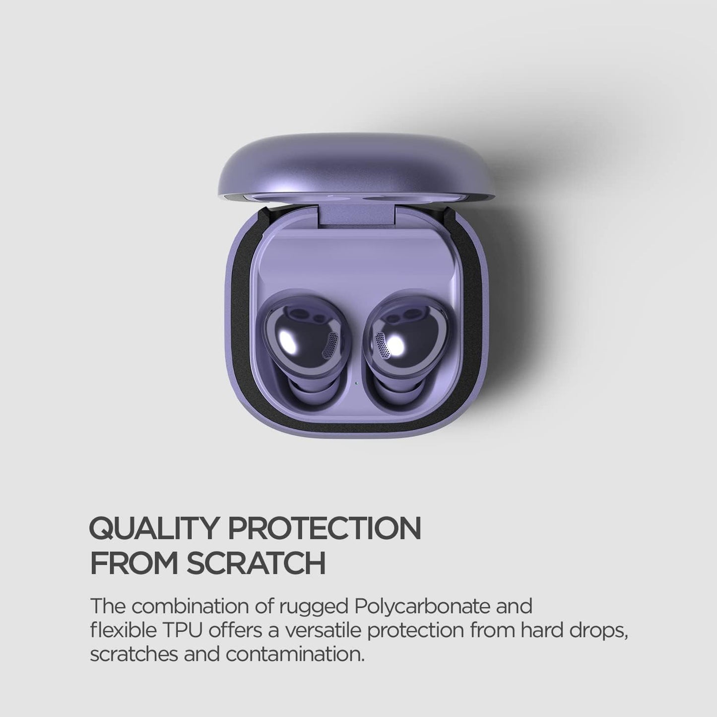 Modern Galaxy Buds Case (2023, 2022, 2021, 2020) - Purple