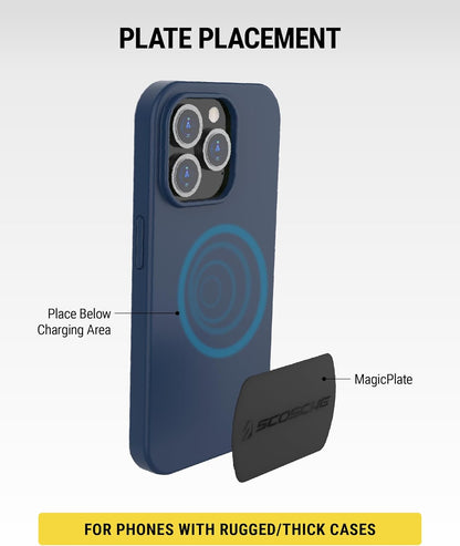 MAGRKI Magicmount Replacement Metal Plate Kit, Universal Metal Plates (Not Magnets) Required for Magnetic Phone Holders for Car, Compatible with Most Phones and Cases, Black